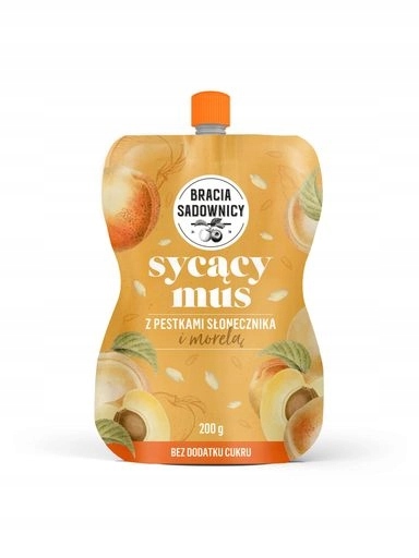 10 x Bratři Sadníci Sytý pyré se slunečnicovými semínky a meruňkou 200 g