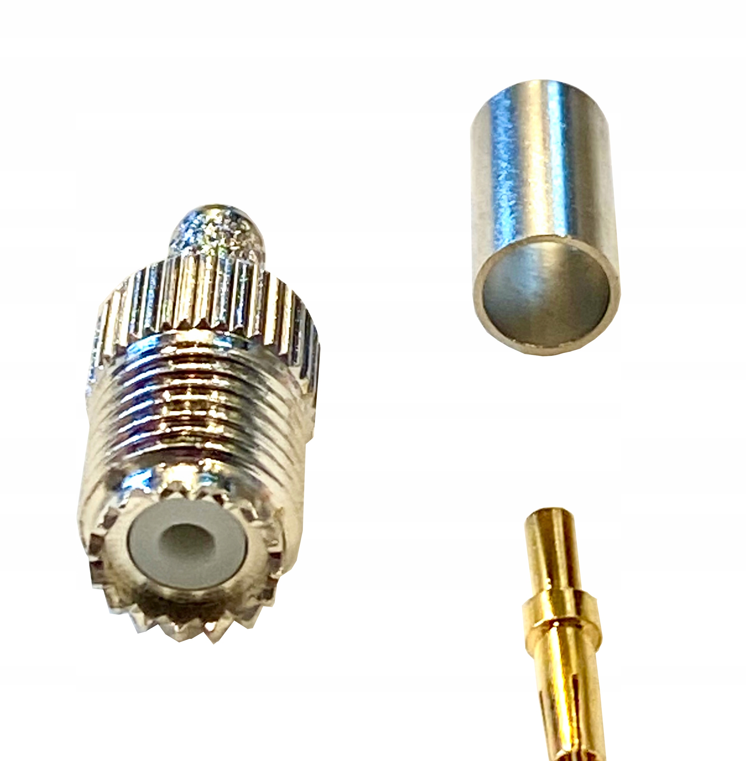 Złącze wtyk mini Uhf zaciska ne na kabel RG174