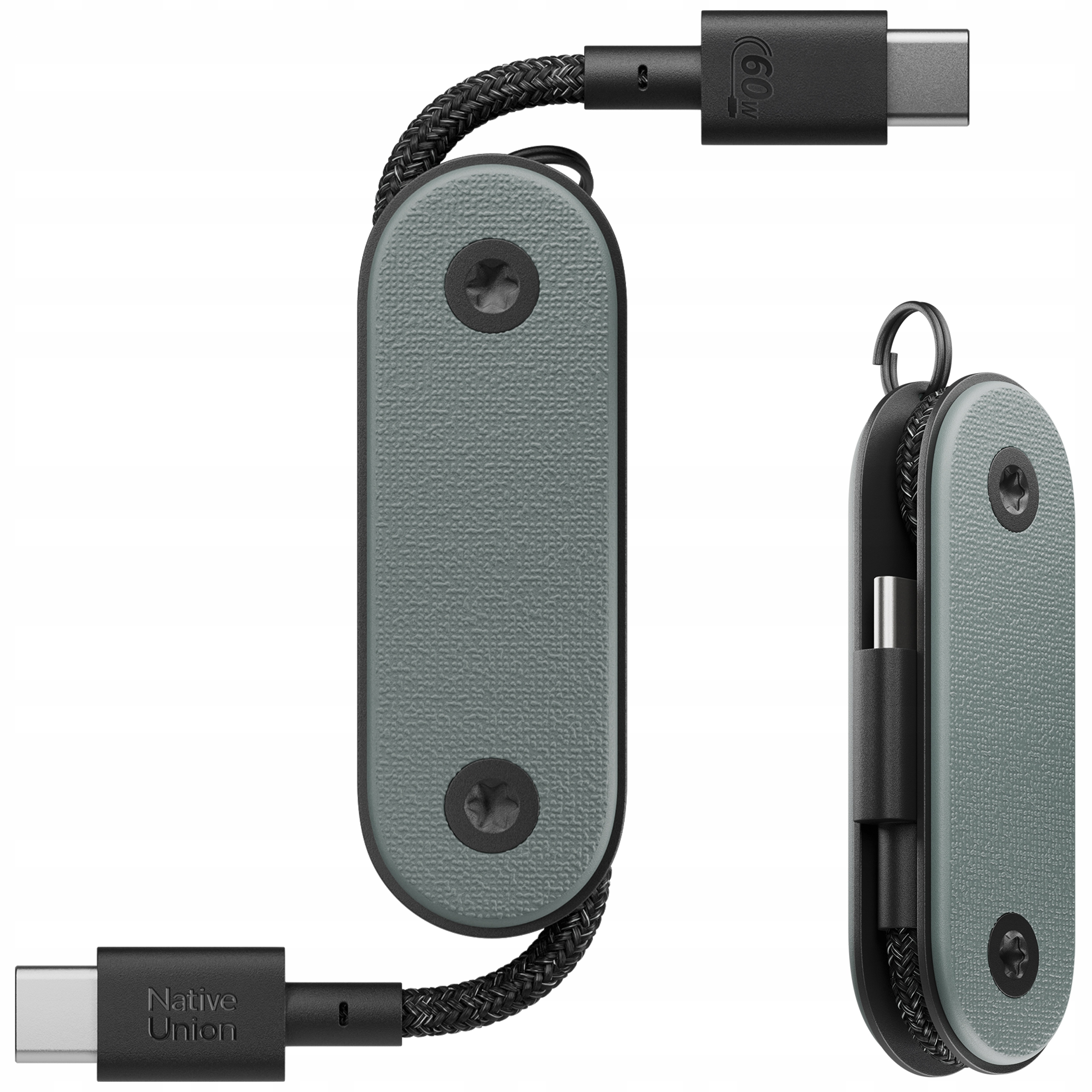 Native Union Pocket Cable Kabel Usb-c na Usb-c 60W 17cm Przewód do Kluczy