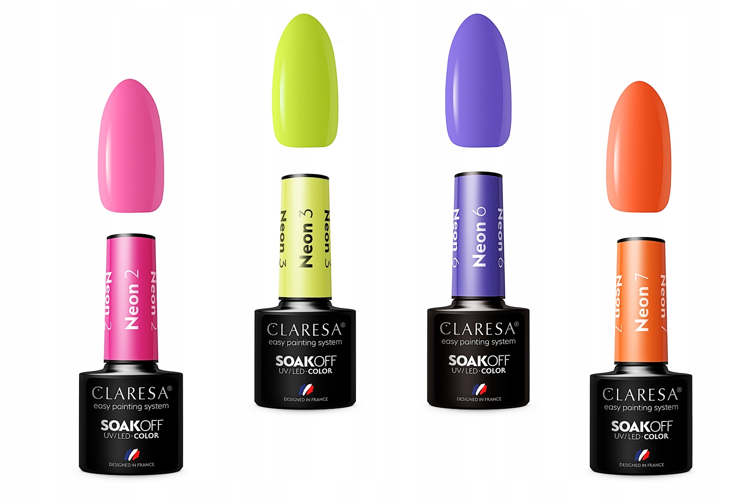 

Claresa Neonowy Lakier Hybrydowy Zestaw 4x Neon