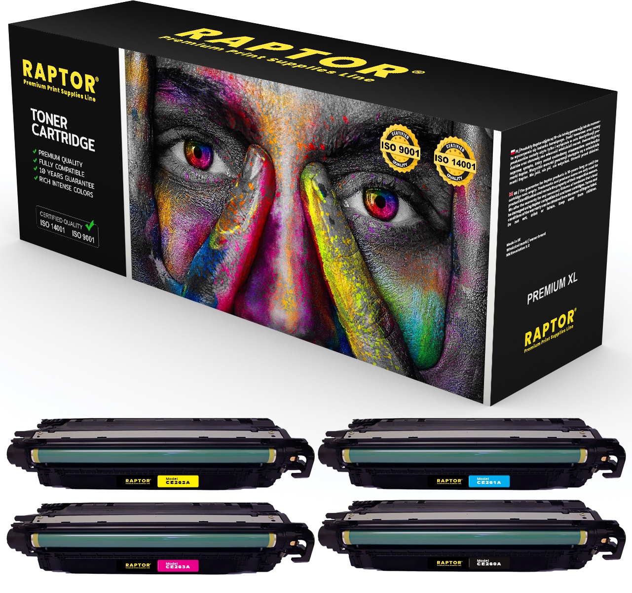 4x Toner Pro Hp LaserJet Enterprise CM4540f Mfp