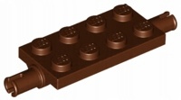 

Lego 30157 Płytka z osiami 2x4 brąz Nowa (2g)