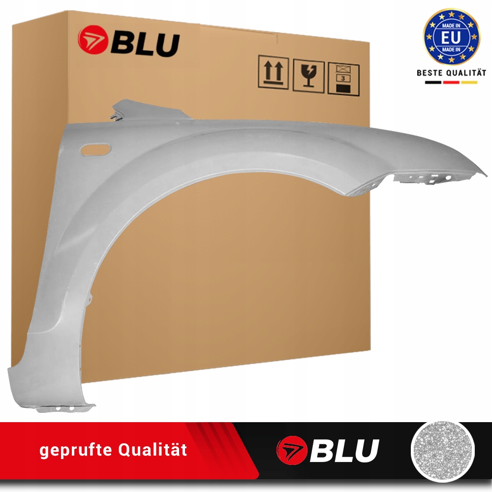 Blu Blatník Ford Focus MK2 II O3 03 pravý stříbrný 04-08 přední pozink