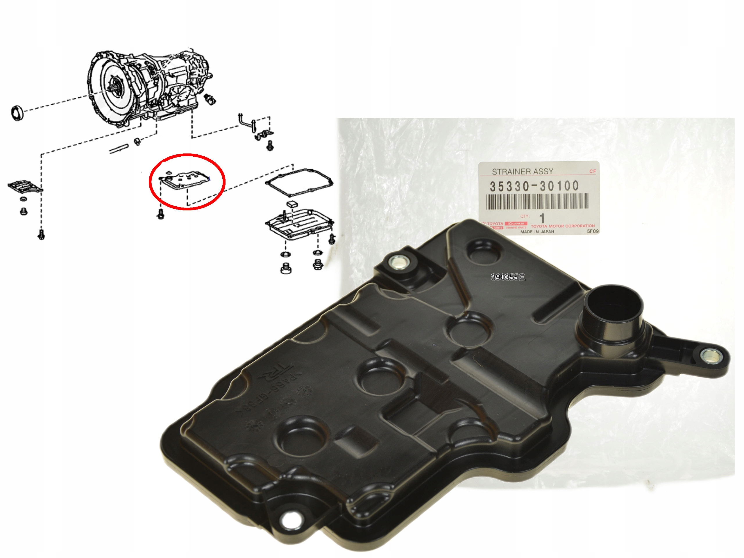 Filtr Automatické Převodovky 35330-30100 Oe Toyota Lexus Gs Ls