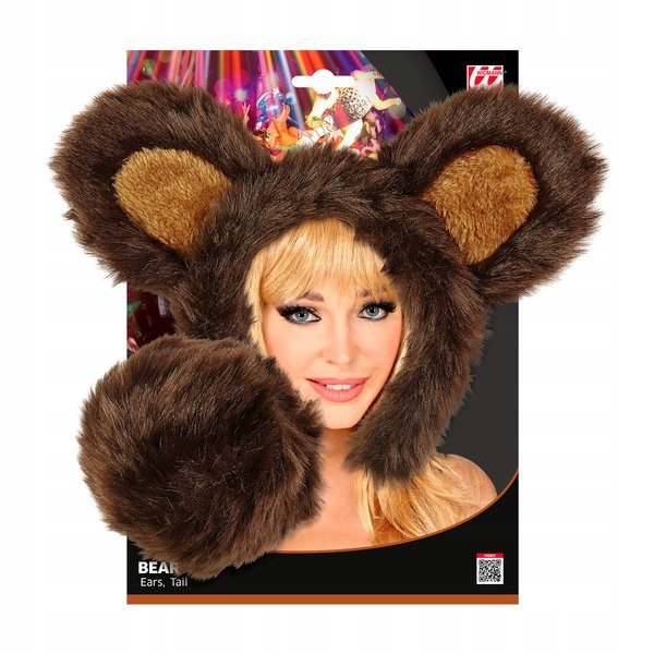 ZESTAW MISIA MIŚ USZY+OGON NIEDŹWIADEK Kolor dominujący brązowy