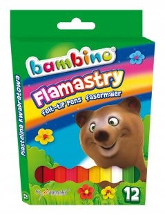 BAMBINO FLAMASTRY MAZAKI PISAKI 12 KOLORÓW EAN (GTIN) 5903235001604