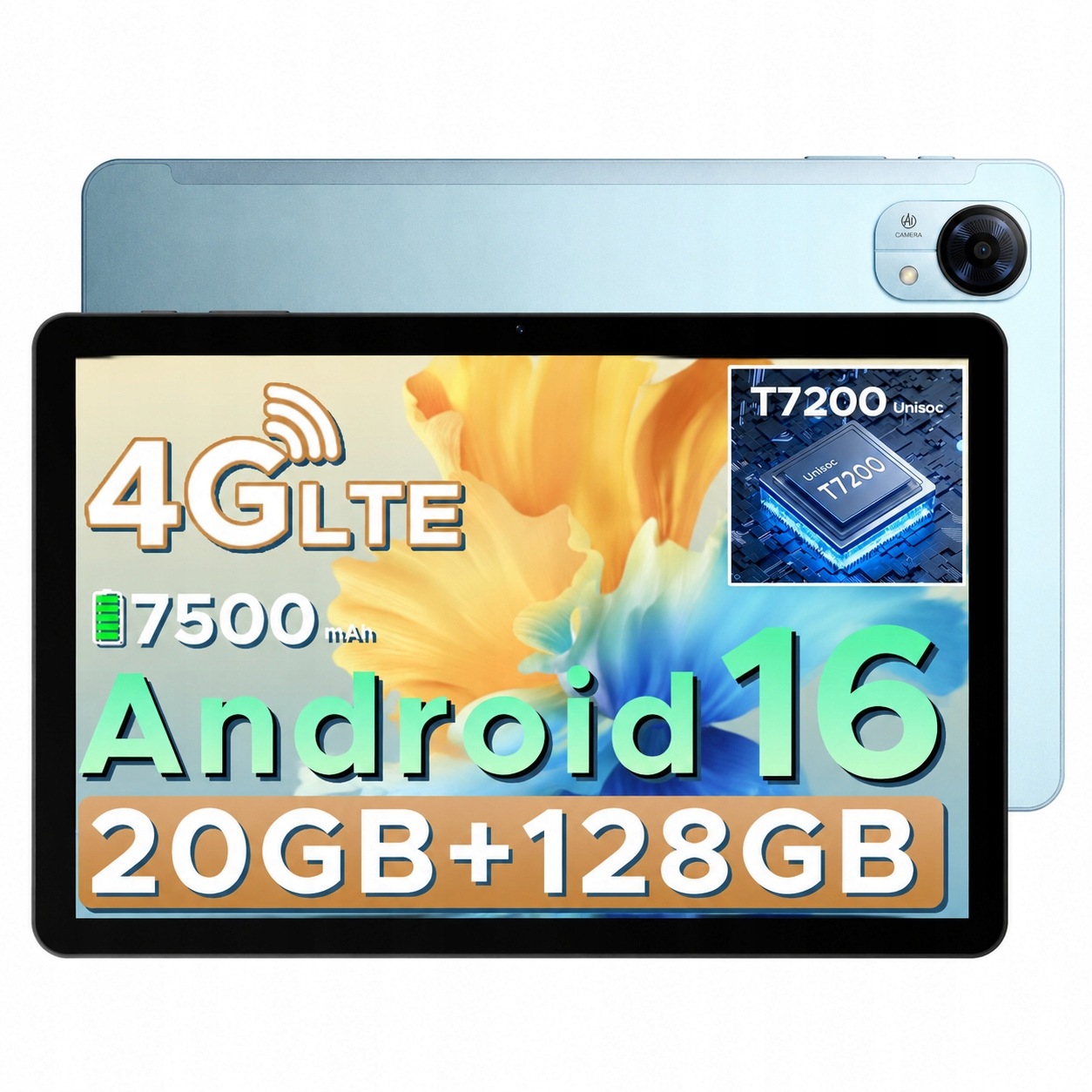 Tablet 10.1 palců Doogee TABG5 3/128GB 2TB 7500mAh 120HZ/4G/Android 16/GPS