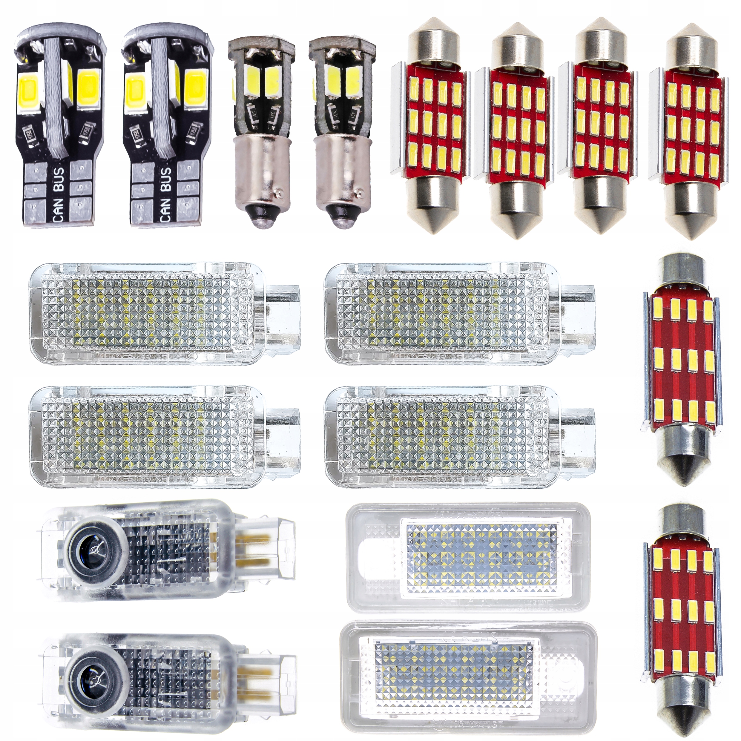 Led osvetlenie lampy interiér tabule silné Audi A3 8P 3D projektor logo