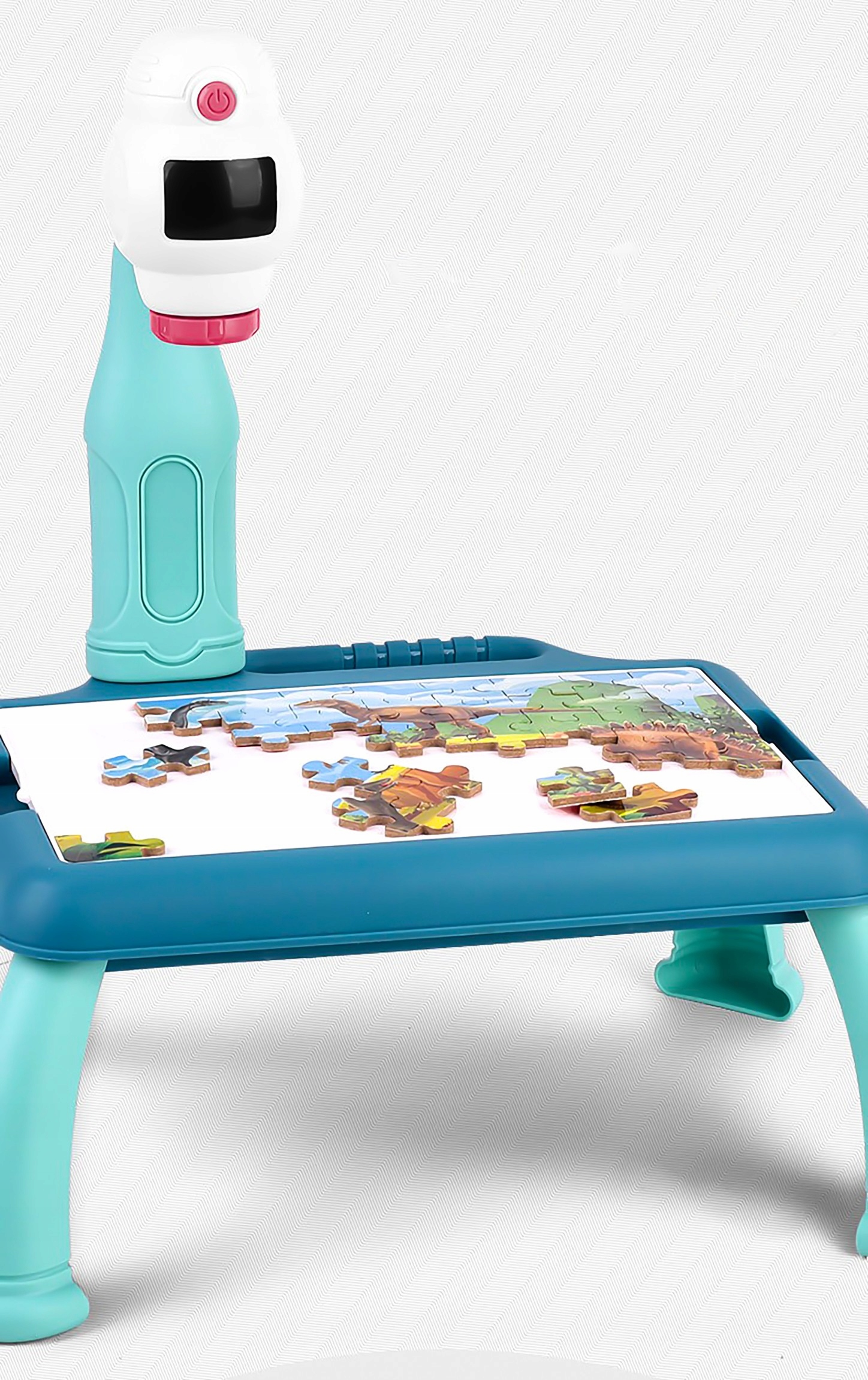 Projektor Do Nauki Rysowania Rzutnik Dla Dzieci Slajdy Prezent Niebieski Materiał plastik