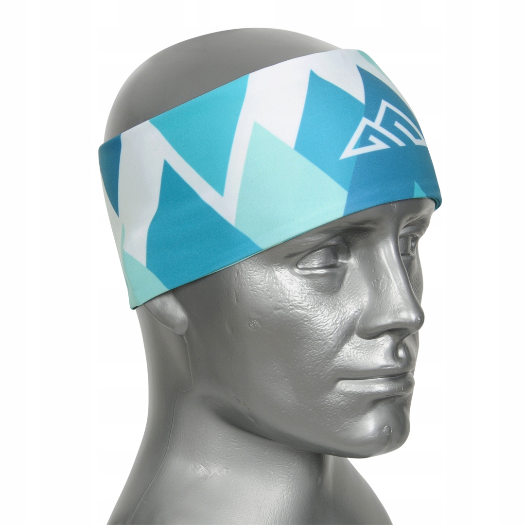 Opaska elastyczna na głowę - MINT GEOMETRIC