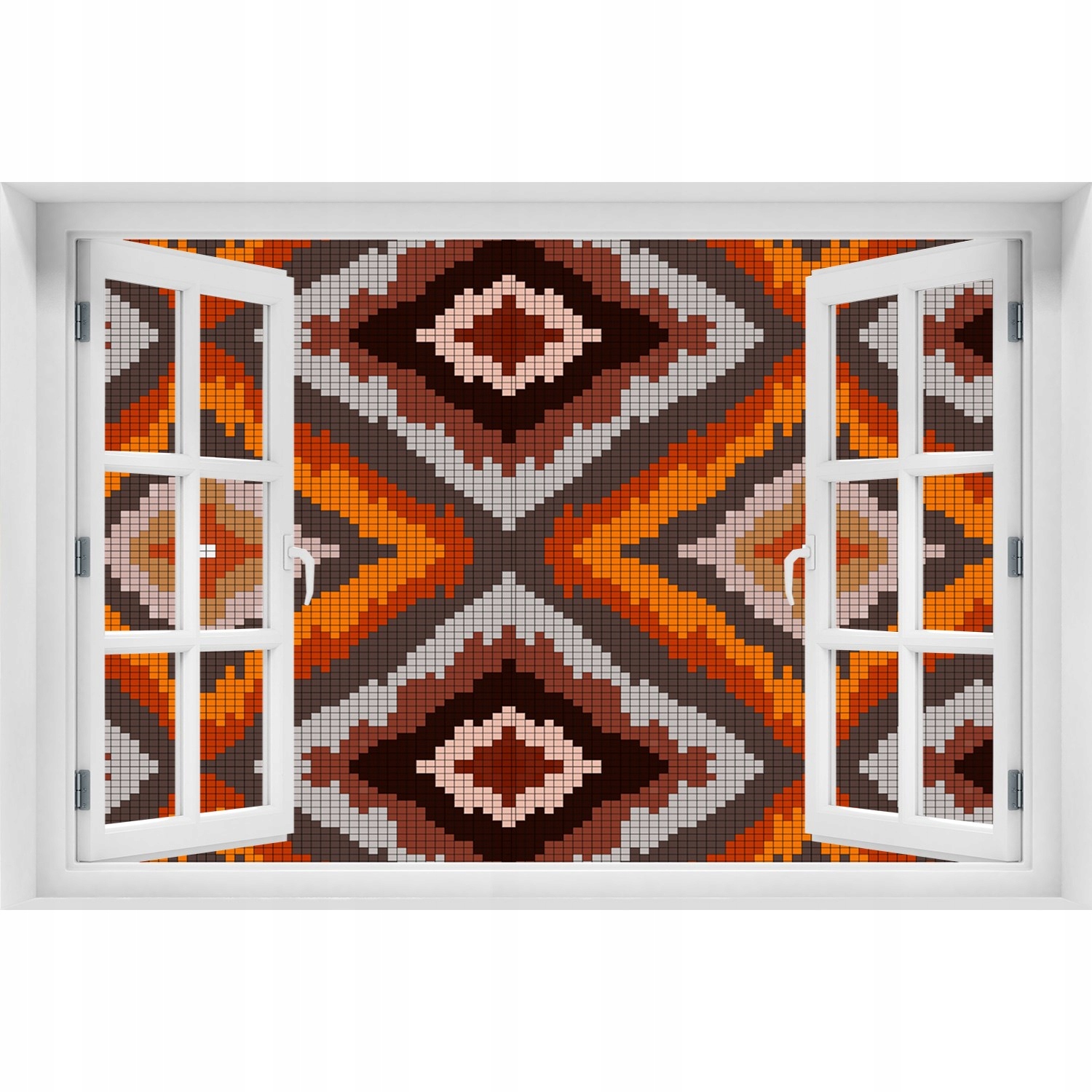 

Fototapeta Naklejka na ścianę 3D Okno Retro tło