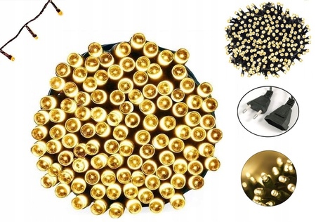 LAMPKI CHOINKOWE 300 LED BIAŁE CIEPŁE świąteczne na choinkę PROGRAMATOR Marka bez marki