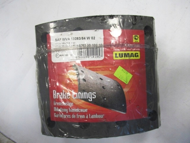 ТОРМОЗНАЯ КОЛОДКА SAF 19283/84; 02W21. 9; FI 424