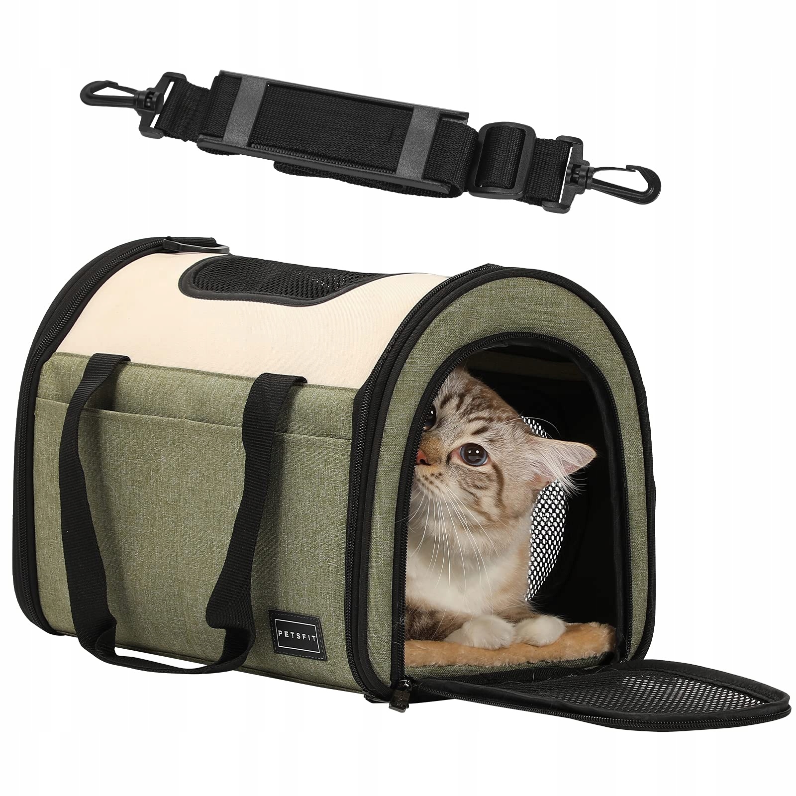Petsfit Skládací přepravní taška pro psy, zelená, do 4.5 kg