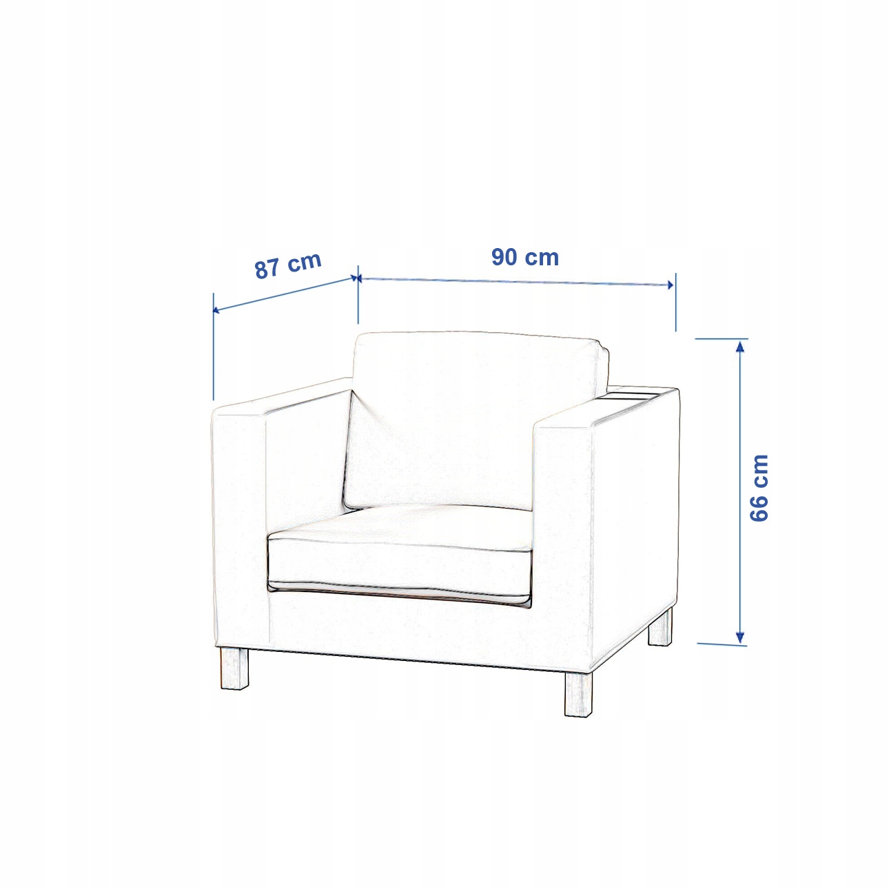 Potah na křeslo Karlanda Ikea černý