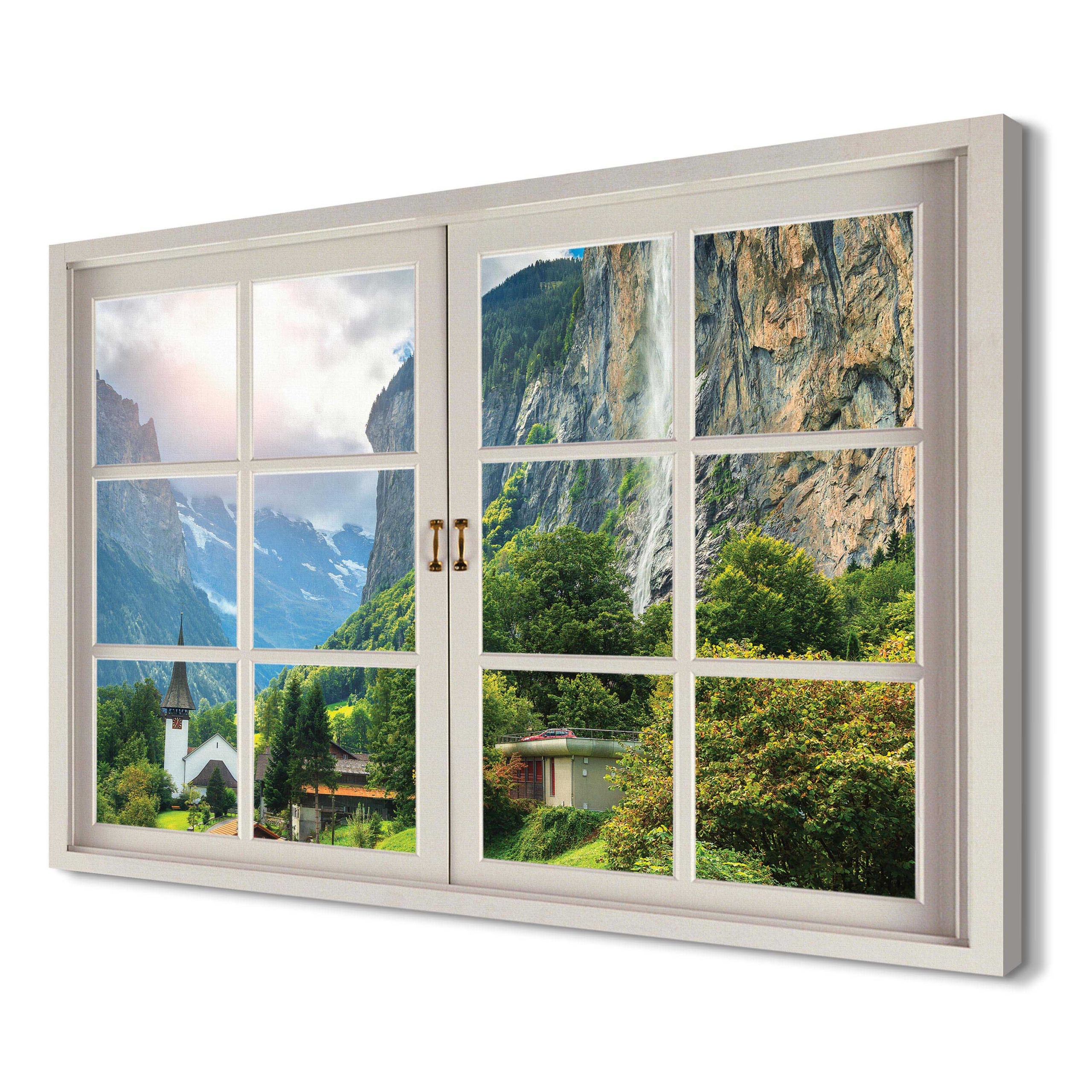 

Wieś alpejska 120x80 Obraz powiększający wnętrze