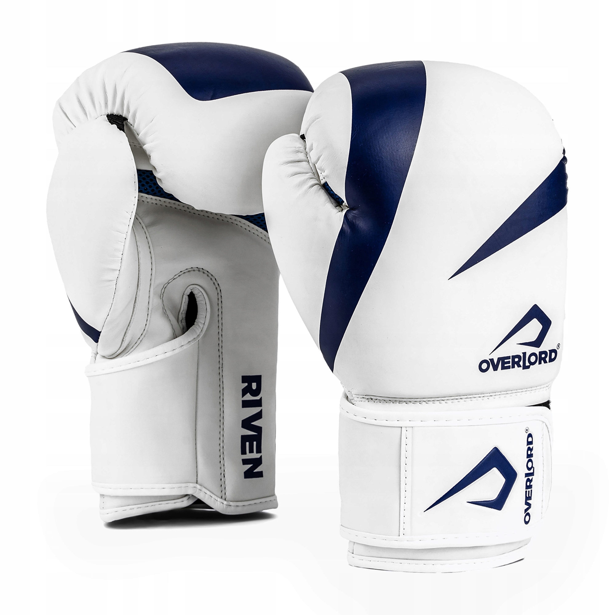 Boxerské rukavice Overlord Riven bílo_modré 14 oz