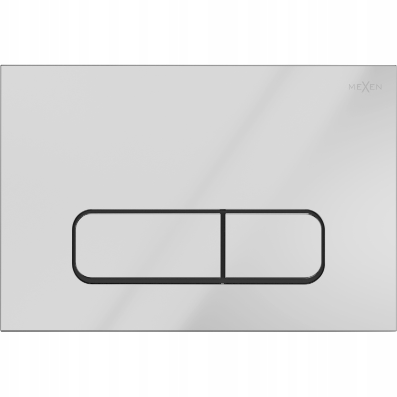 Mexen Fenix 02 splachovací tlačítko, Matná chromo