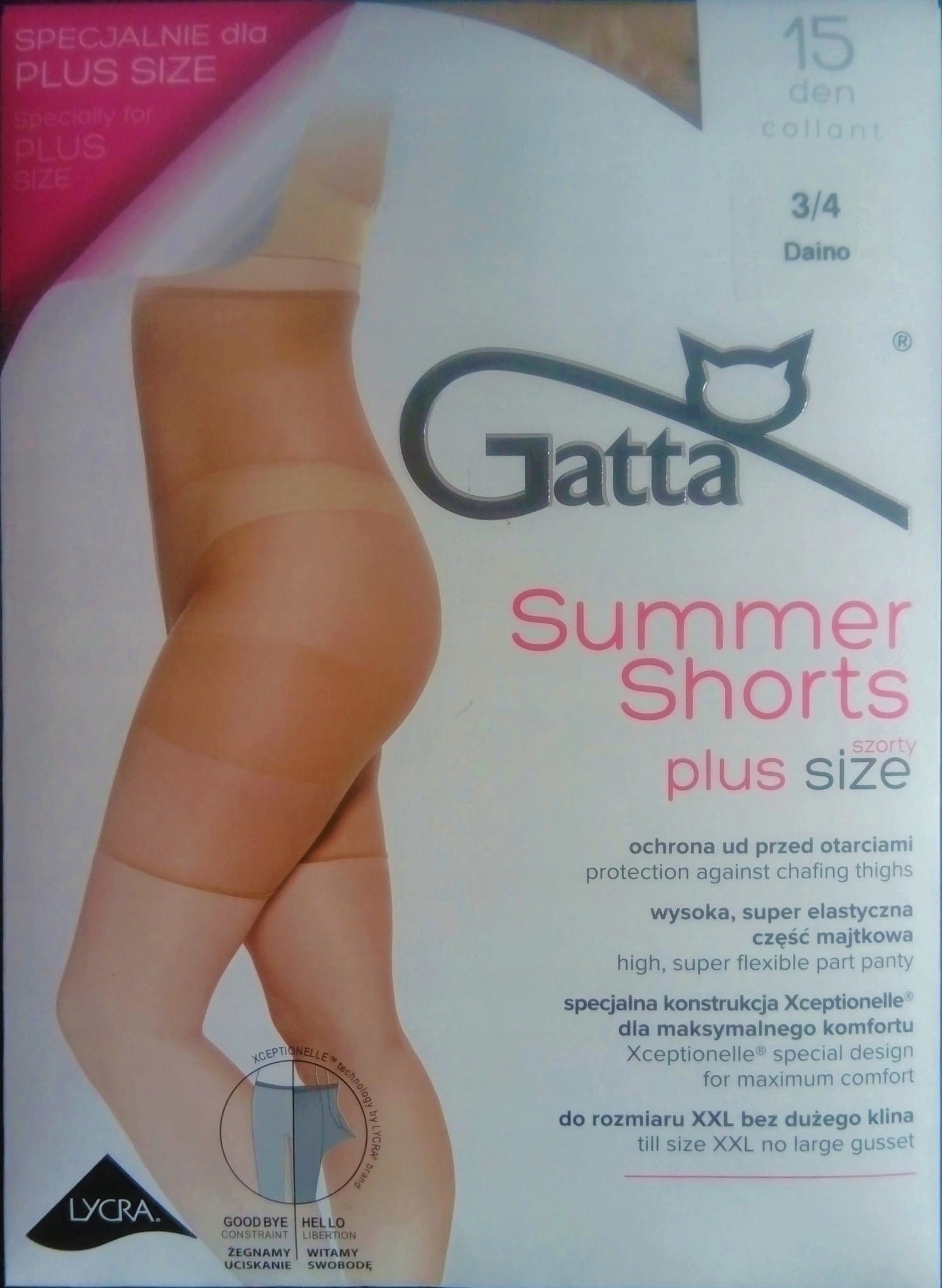 

Majtki damskie lycra,przeciw otarciu ud Short 3/4