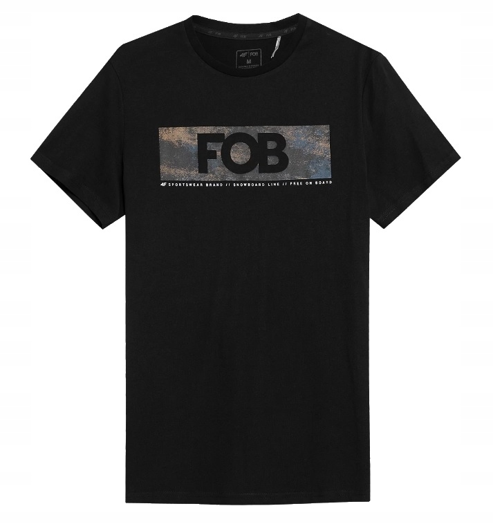 

Koszulka męska 4F czarna T-shirt XXL