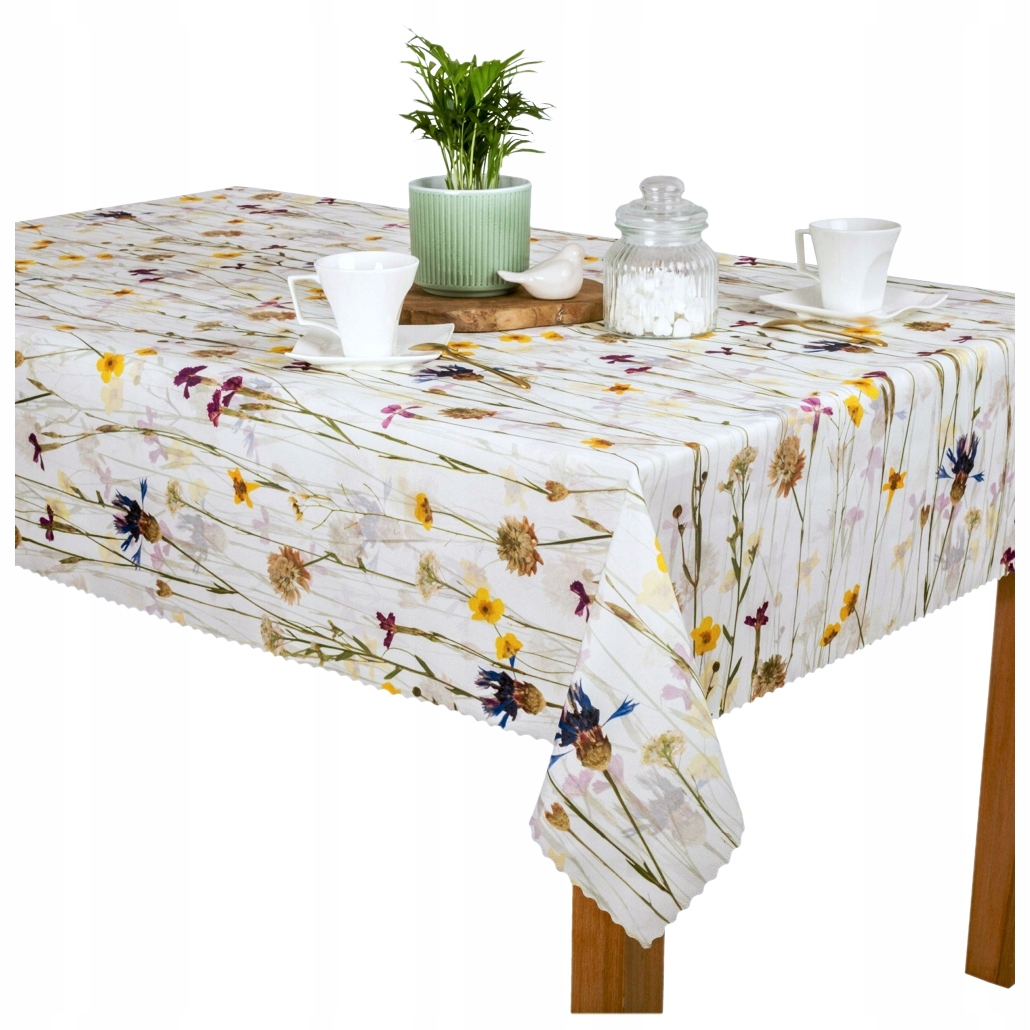 Ubrus odolný proti skvrnám Minos U3 Polní květiny 140x180 cm
