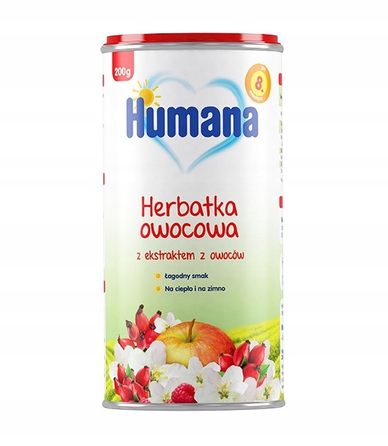 Herbatka owocowa z ekstraktem z owoców Humana 8ms+ 200g