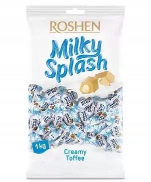 5 Sztuk Roshen Cukierki Milky Splash Toffee 1KG