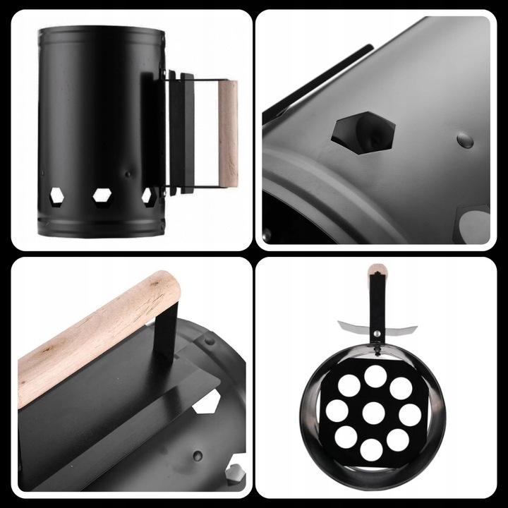 KOMIN DO ROZPALANIA GRILLA PIECA WĘGLA OGNISKA BRYKIETU 27cm DUŻY ROZPAŁKA Kod producenta 2539402