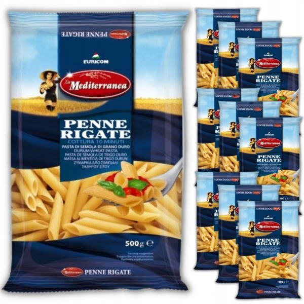 Makaron Mediterranea Penne Rigate rurki 500 g x 10