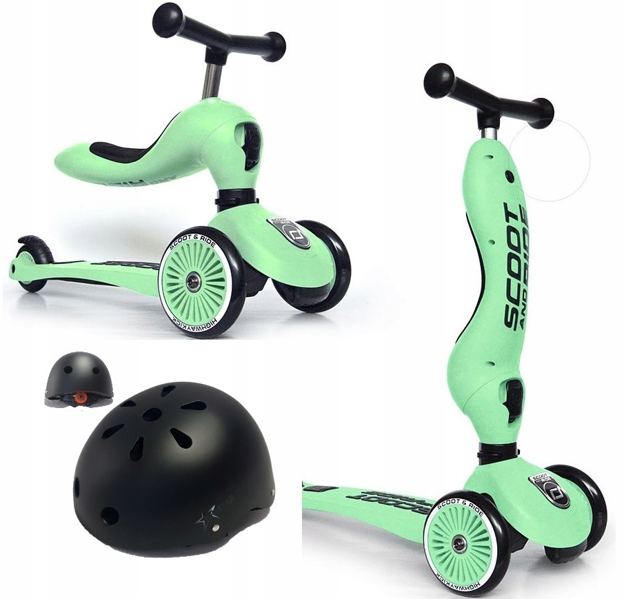 Scootandride 2w1 Jeździk i hulajnoga Kiwi+ Kask