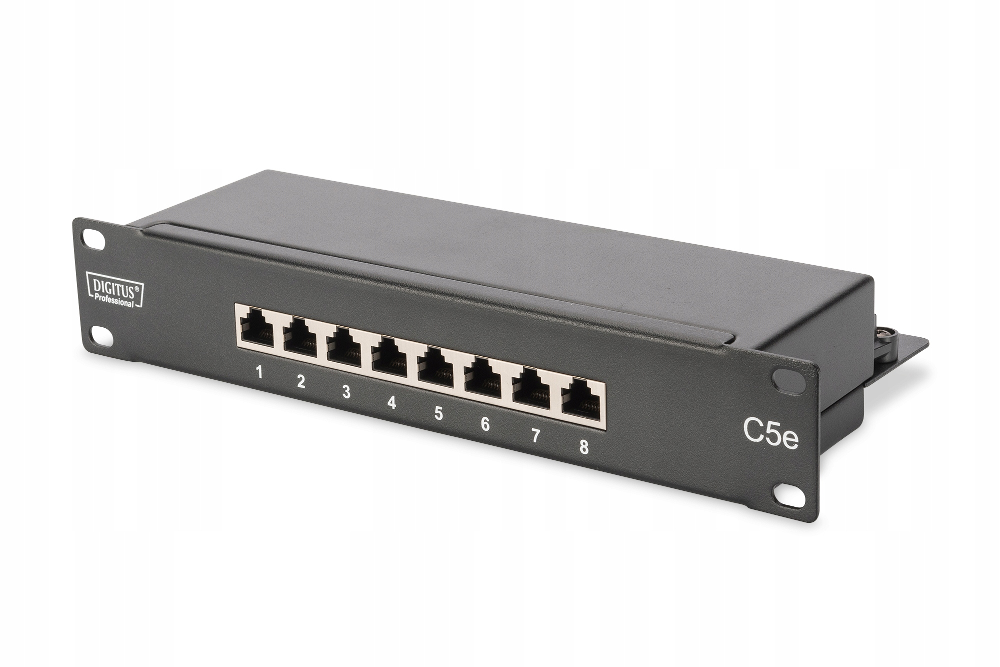 Комутаційна панель (Patch panel) Digitus DN-91508S, чорна, 8 портів