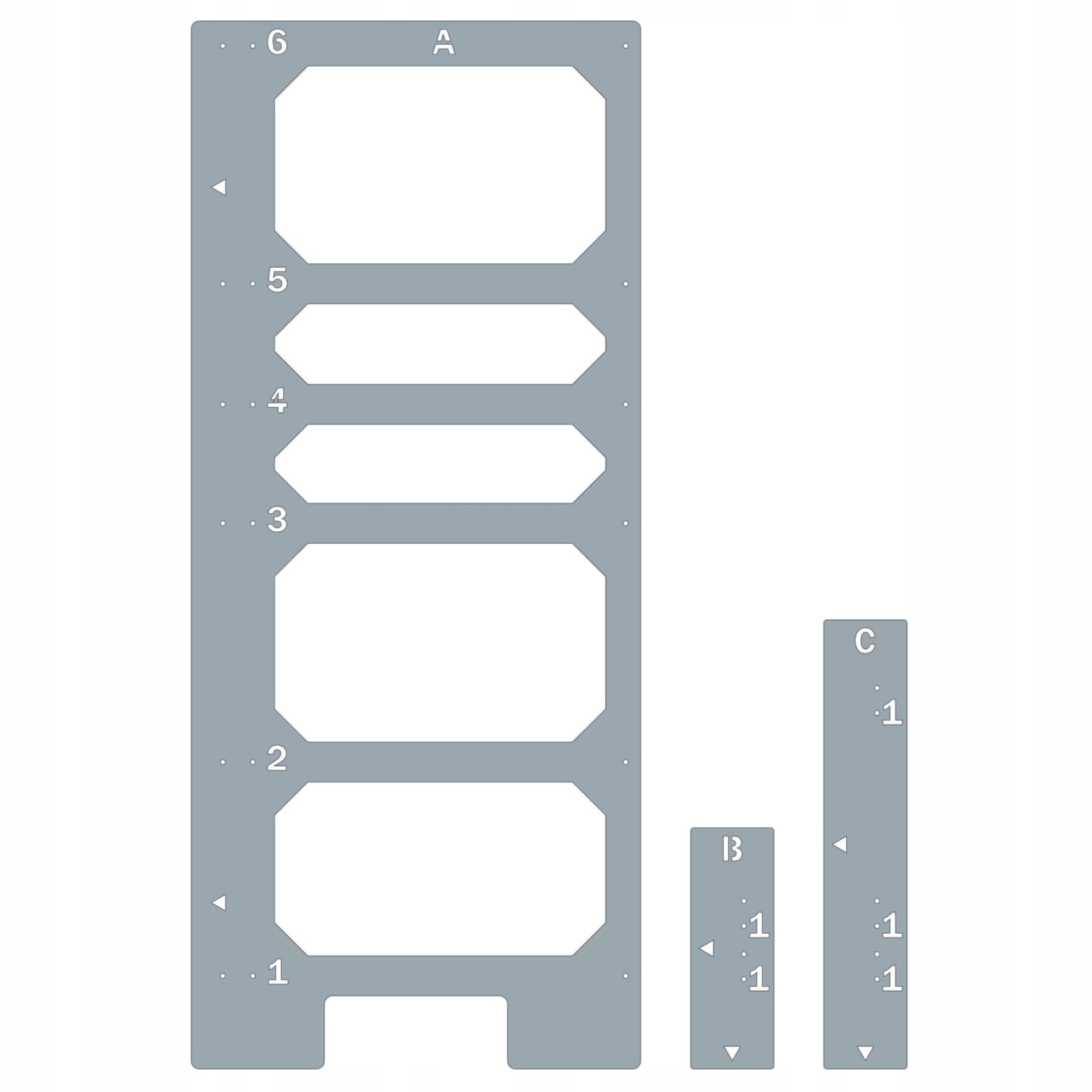 Šablona pro montáž zásuvek Hafele Matrix Profesionální montážní šablona pro nábytek