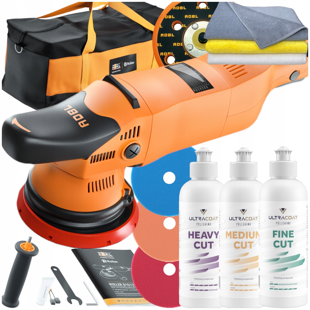 ADBL Roller D15125 Zestaw Maszyna Polerska Pasty Ultracoat Polerka Lakieru