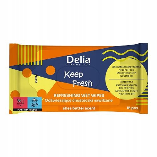 

Delia Shea Butter Chusteczki Nawilżane 15szt