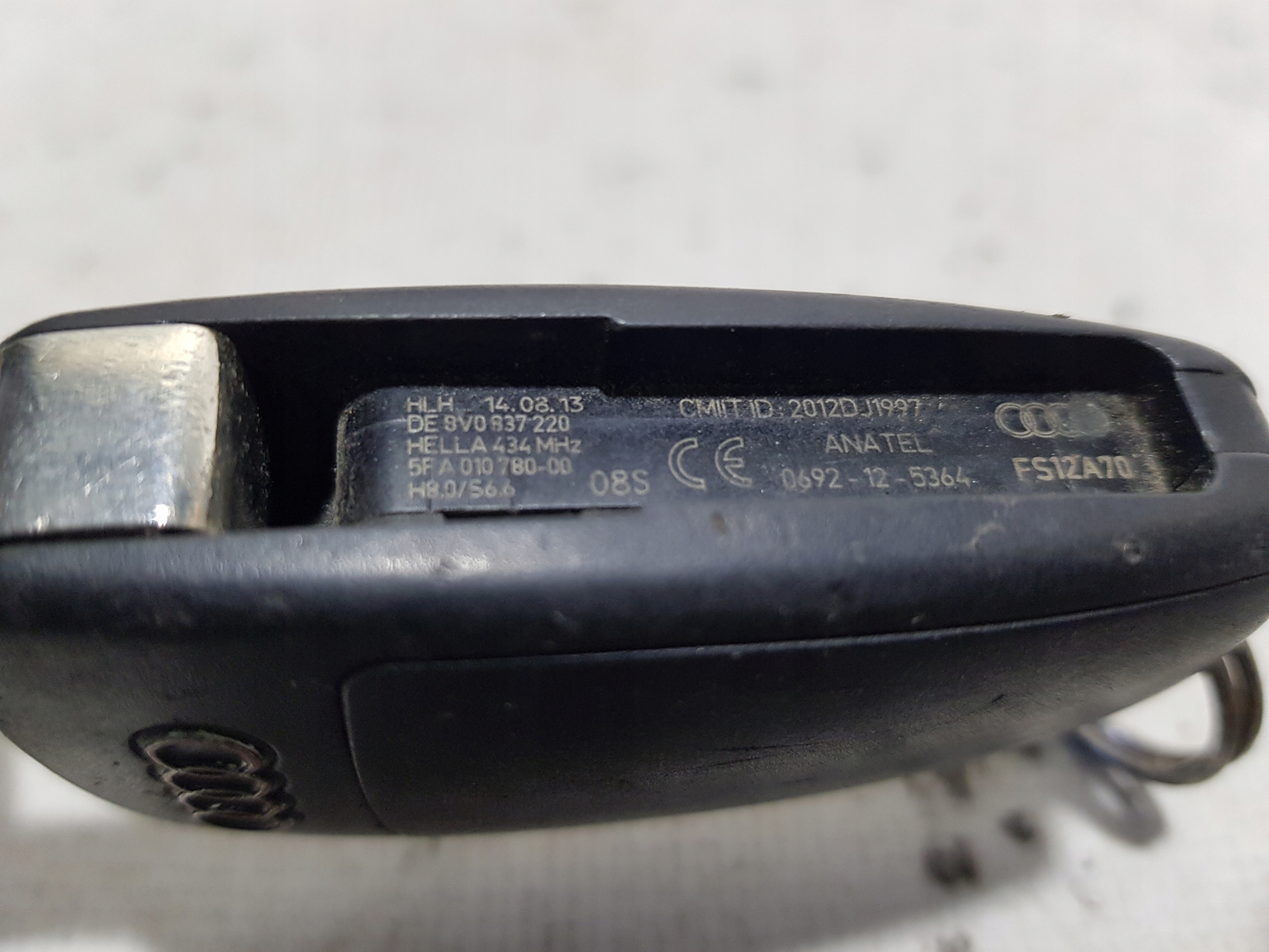 AUDI A3 8V A1 Clé 8V0837220