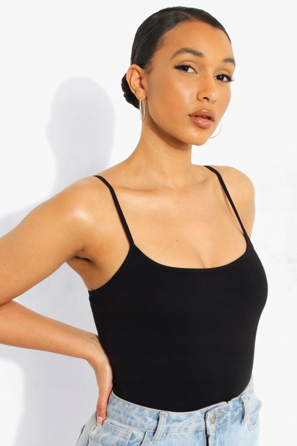 WW33 CZARNE BODY BAWEŁNA BASIC BOOHOO 36 Marka Boohoo