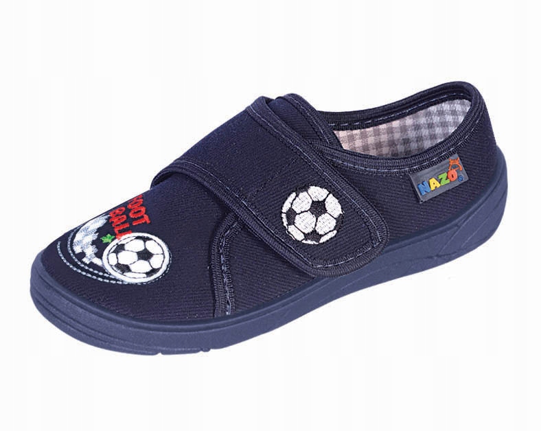 TRAMPKI pantofle NAZO dla nastolatka bawełna 26