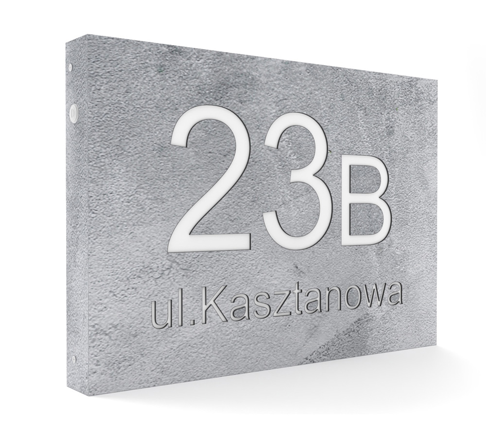 Podświetlany numer domu LED 20x30 KOLORY