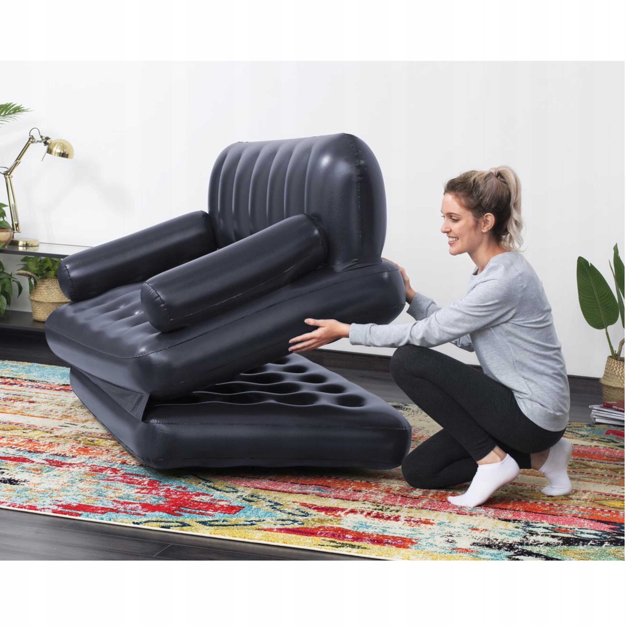 Materac dmuchany Sofa dwuosobowa rozkładana 5w1 Bestway 75054 Akcesoria w zestawie zestaw naprawczy