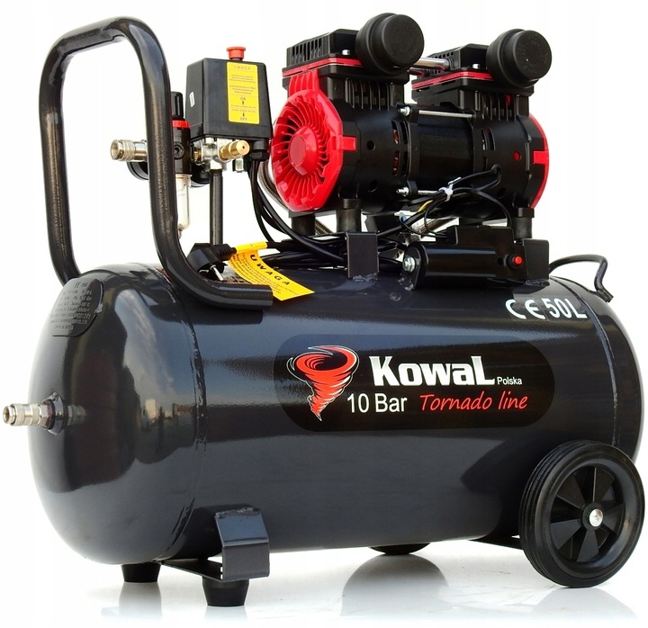Cichy kompresor bezolejowy K22 50L 10 bar