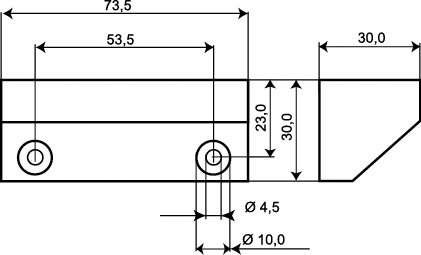 MC 200-8 ALUMINIOWA OBUDOWA MONTAŻ NA STAL CZUJKI MC 240 246 247 ALARMTECH Marka Alarmtech