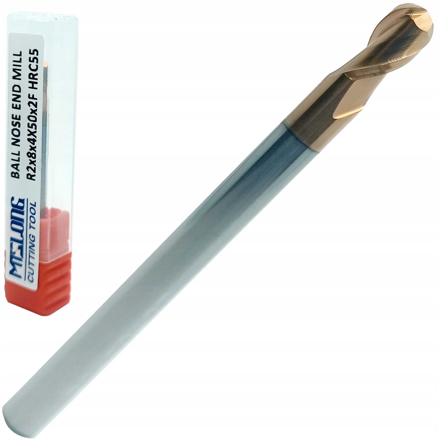 FREZ KULISTY WĘGLIKOWY R2 fi 4mm MTS 55HRC kulowy