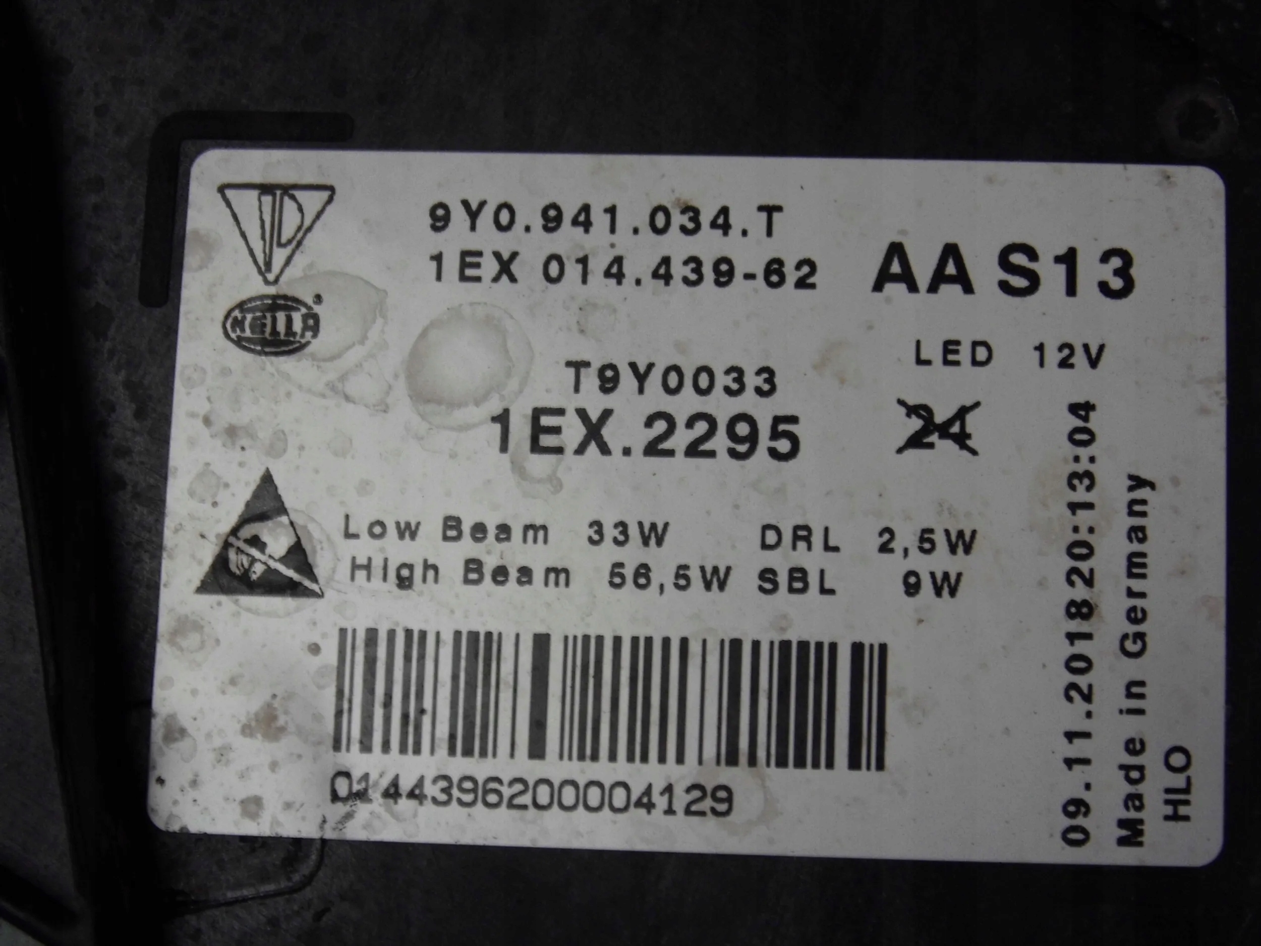 Porsche Cayenne III 2018+ light right front front right FULL LED