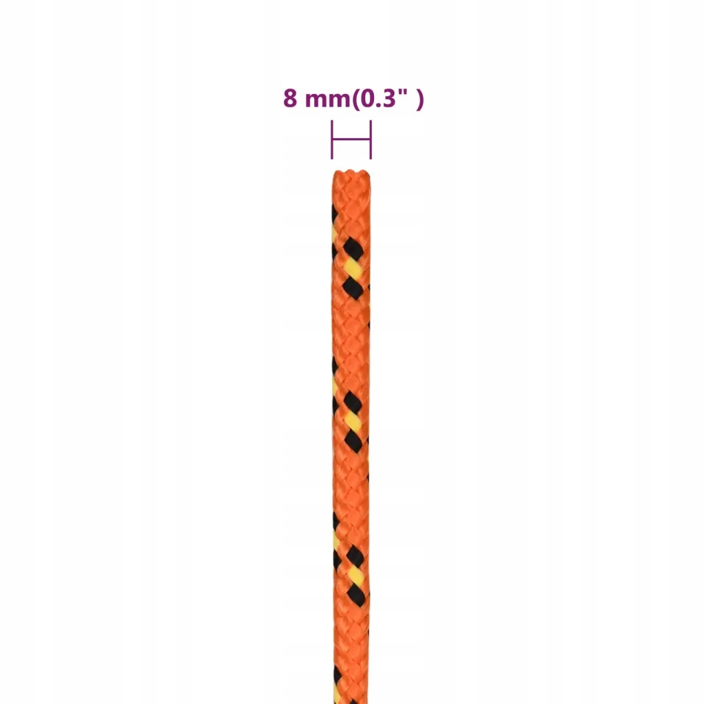 Linka żeglarska, pomarańczowa, 8 mm, 25 m, polipropylen Model 152660