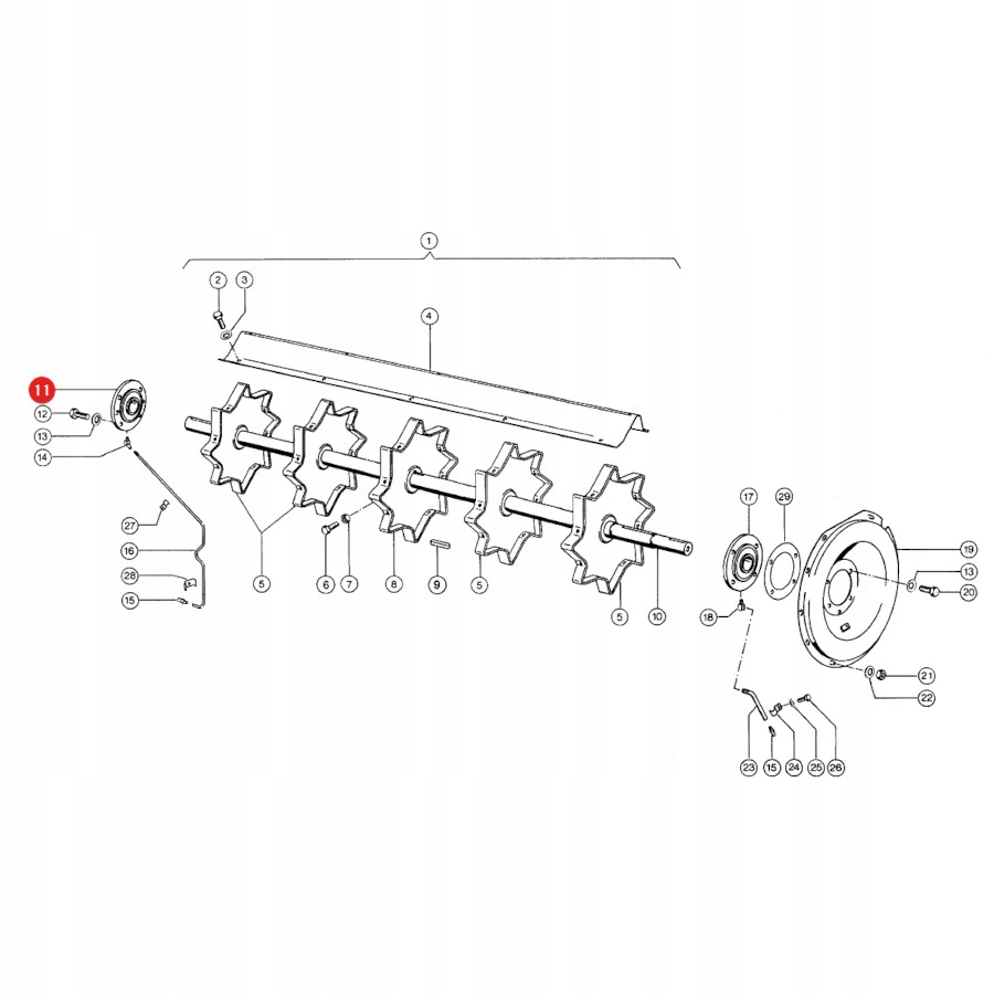 Łożysko z obudową wału Claas 688482.0 JAG Producent części Claas