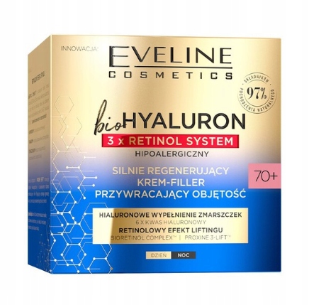 

Eveline BioHyaluron 3xRetinol 70+ krem 50 ml
