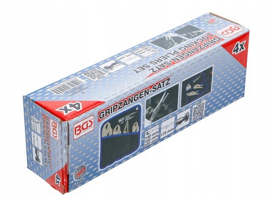 Zestaw Szczypiec Samozaciskowych 4 Szt, BGS, ORYGINAŁ