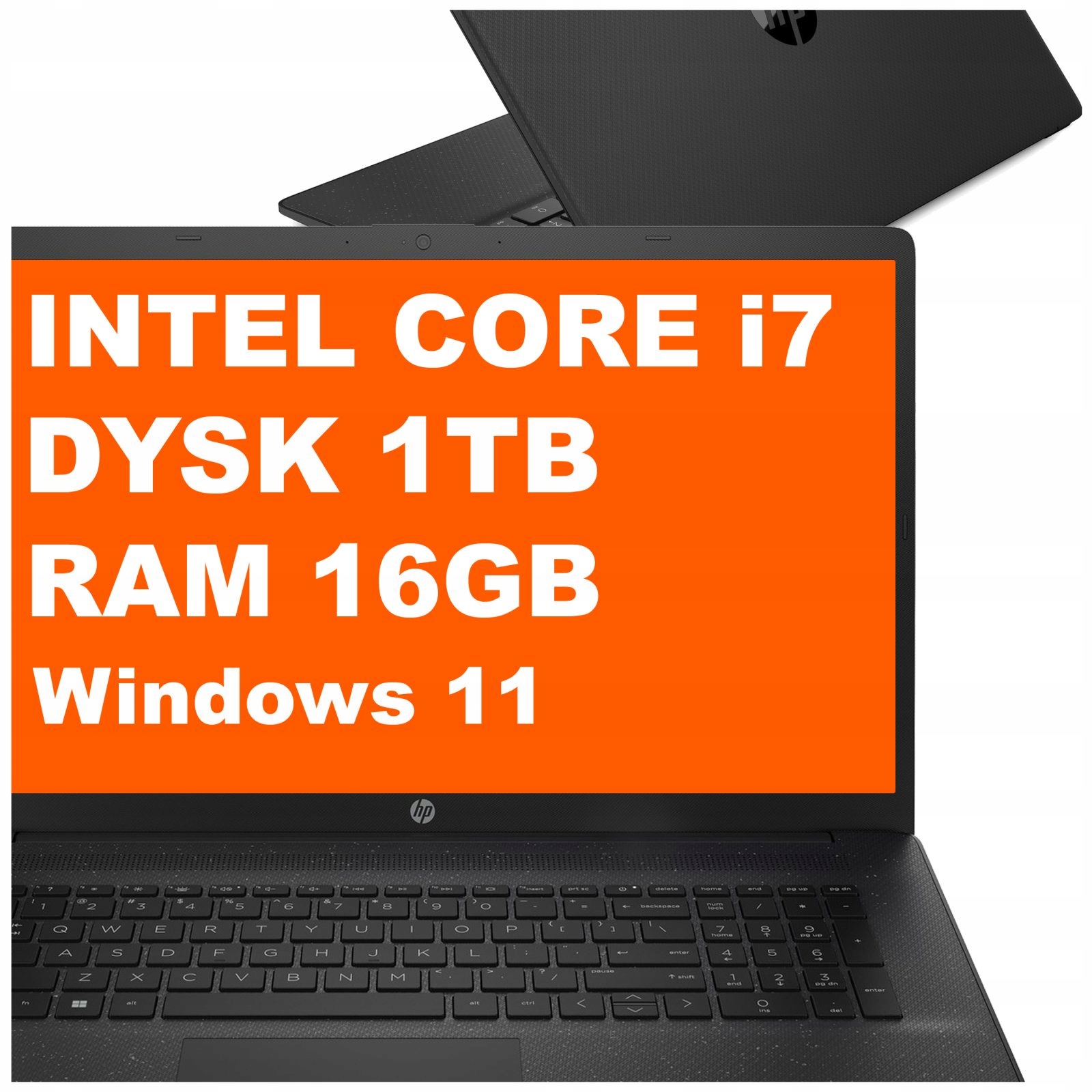 Laptop Hp 17-cn Intel Core i7-12 16GB 1TB Intel Graphics Hd+ Win 11 Czarny