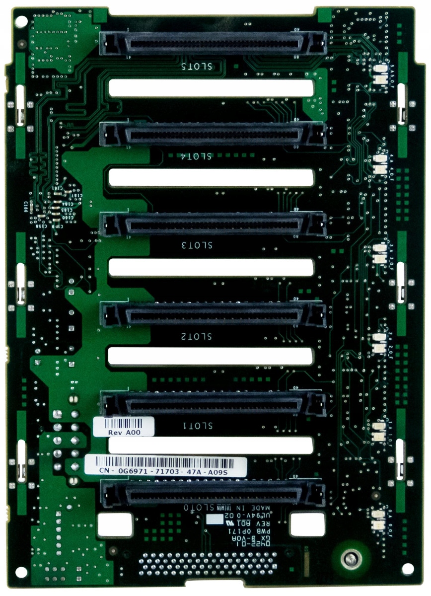 Dell 0G6971 Hdd Backplane 6x Scsi PowerEdge 1600SC Zadní deska pro Hdd, 6x Scsi, pro Dell PowerEdge 1600SC