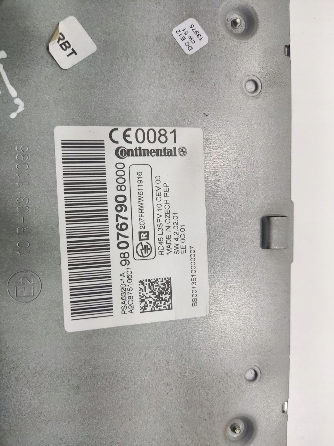 module control unit RADIA PEUGEOT 308 II T9 2013-2016 9807679080